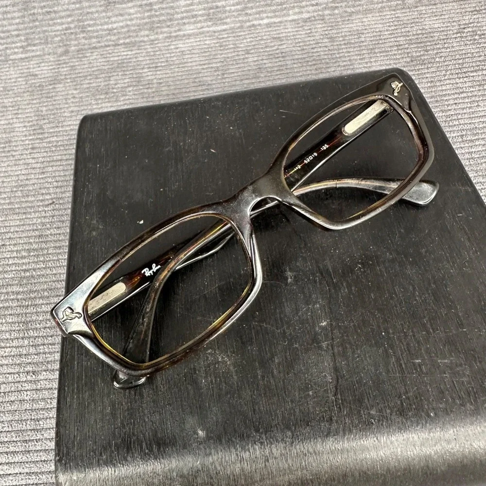 Ray-Ban RB5017 Eyeglass Frames Tortoise‎ Rectangular Italy 52-19-135 Y2K